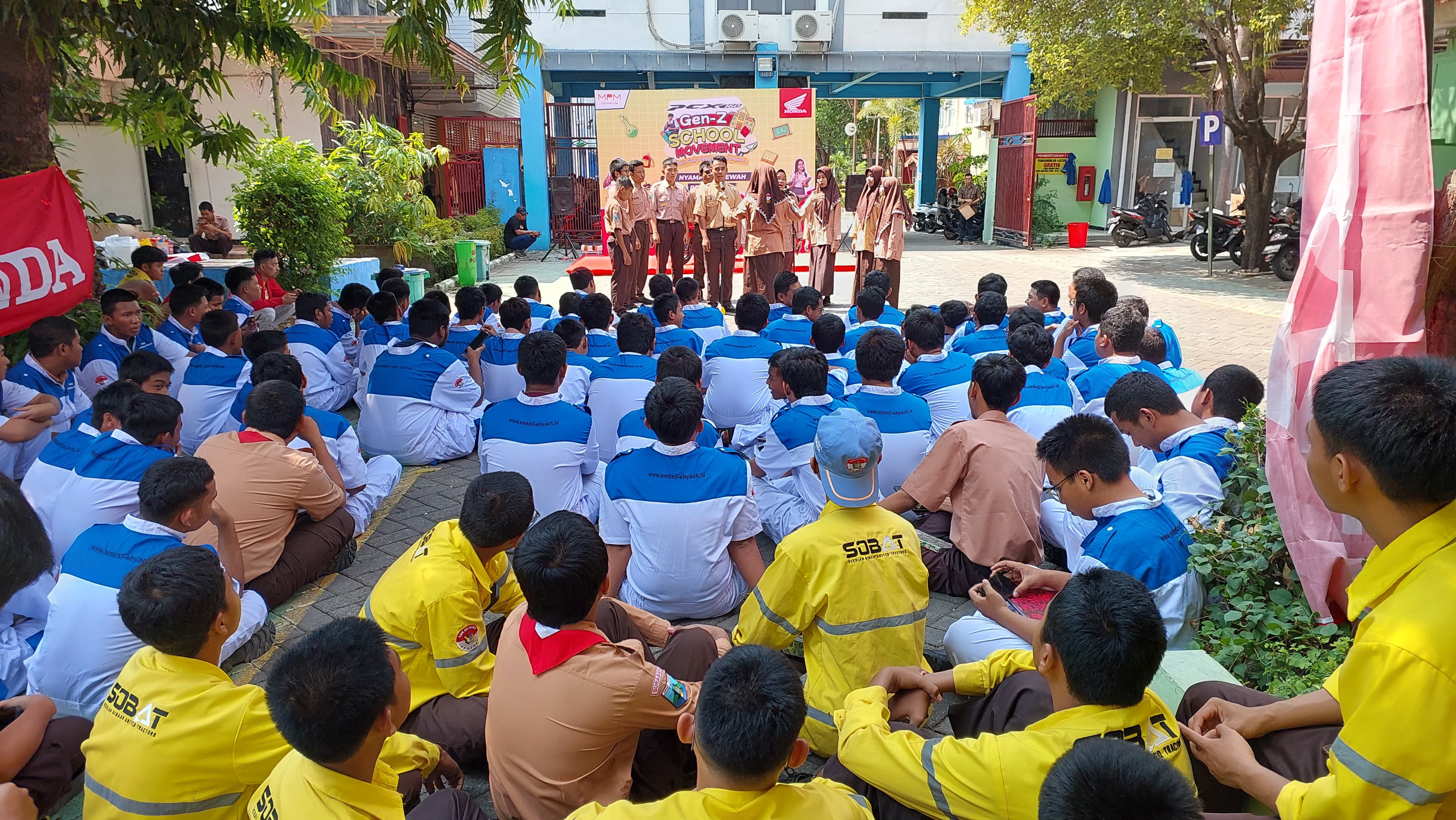 Press Release MPM Honda Jatim Gelar PCX160 Gen-Z School Movement di 10 Sekolah.